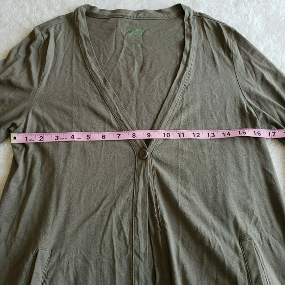 Logo Instant Chic 3/4 Sleeve Light Open Front Top - Picture 5 of 6